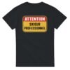 T shirt Attention Skieur Professionnel