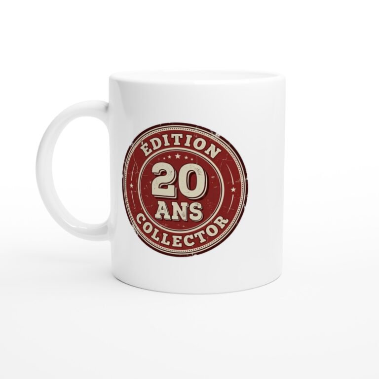 Mug 20 ans anniversaire Edition 20 Ans - Idée Cadeau Original