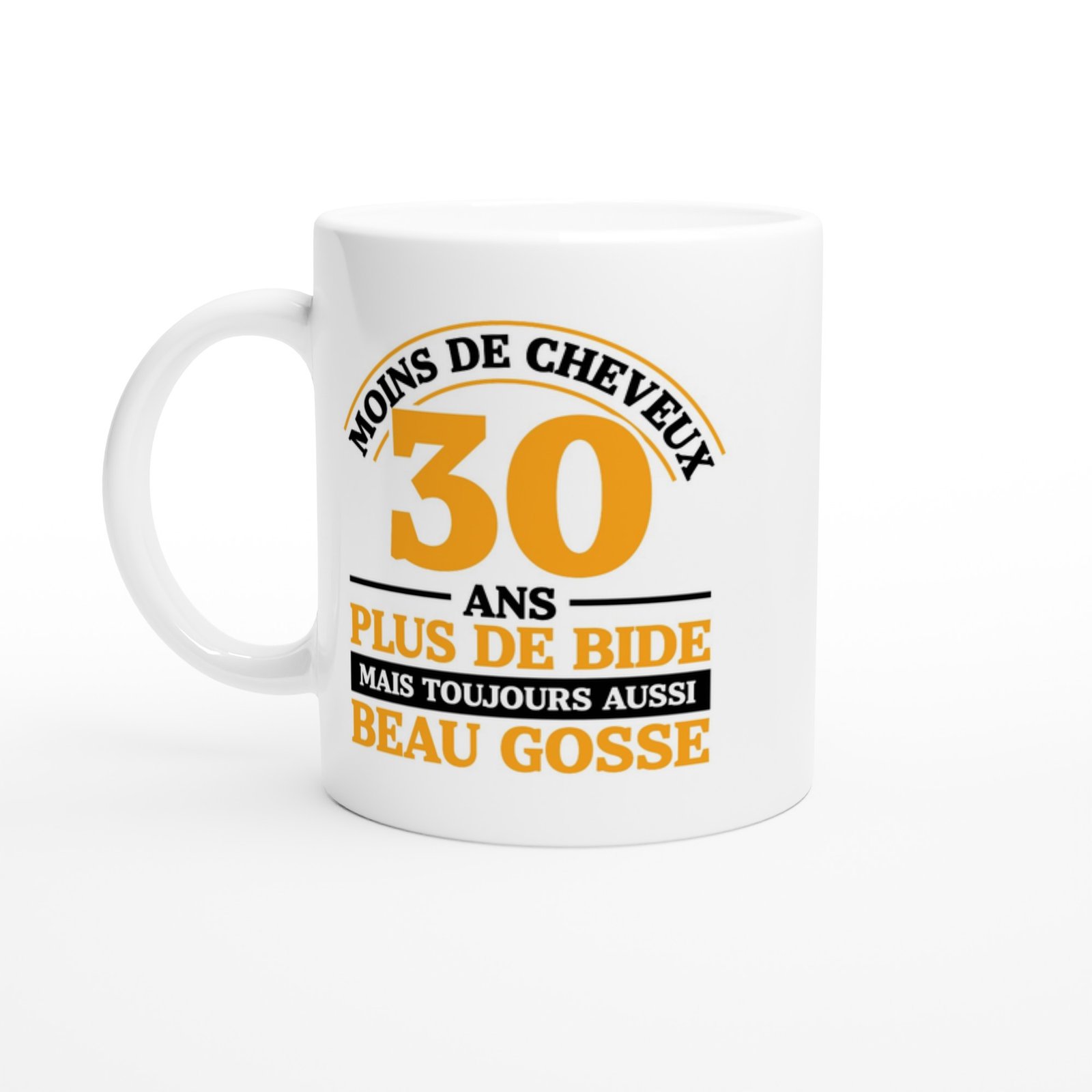 Mug 30 ans moins de cheveux plus de bide toujours aussi beau gosse