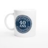 Mug 40 Ans anniversaire 40 ans certificat Authentique – Idée Cadeau Original