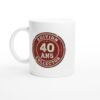 Mug 40 ans anniversaire Collector Édition Limitée 40 Ans – Idée Cadeau Original
