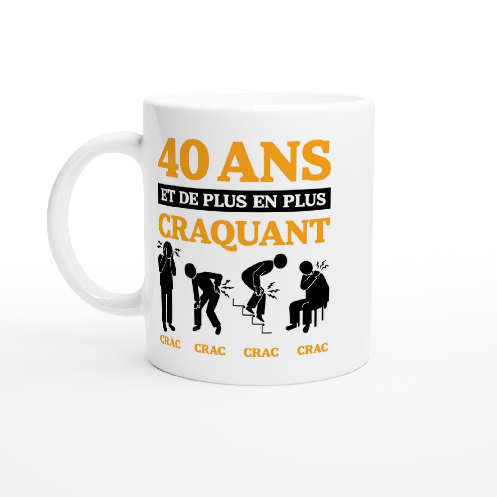 Mug 40 ans craquant – Idée Cadeau Original