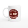 Mug 55 Ans Anniversaire 55 ans Mission Accomplie – Idée Cadeau Original