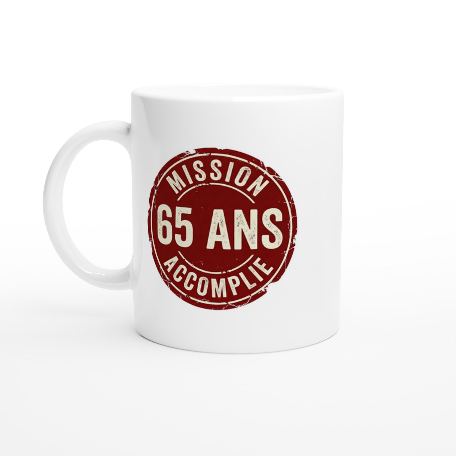 Mug 65 ans anniversaire Mission 65 Ans Accomplie – Idée Cadeau Original