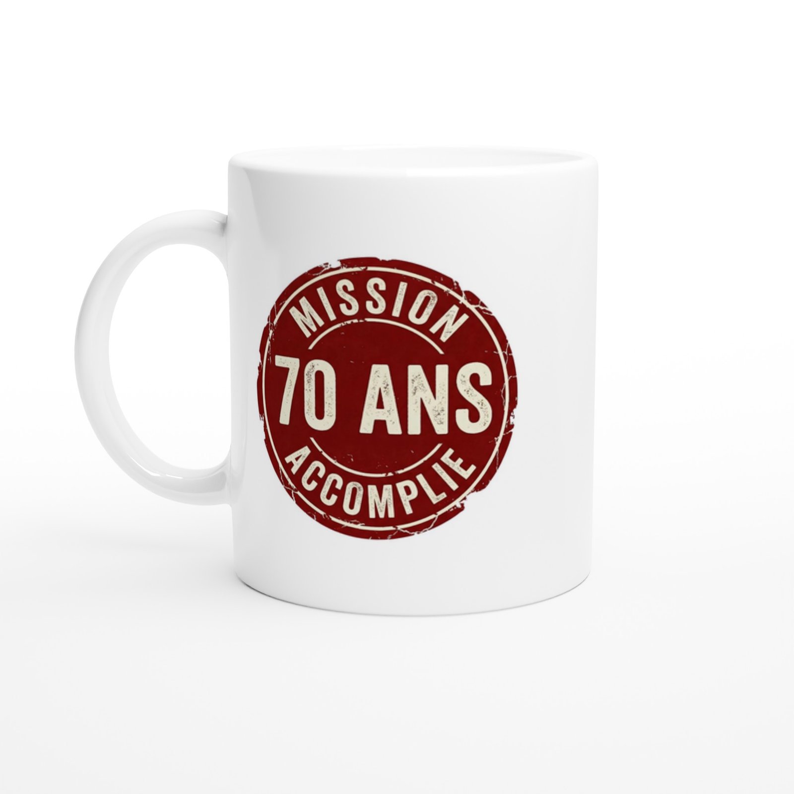 Mug 70 ans anniversaire Mission 70 Ans Accomplie – Idée Cadeau Original