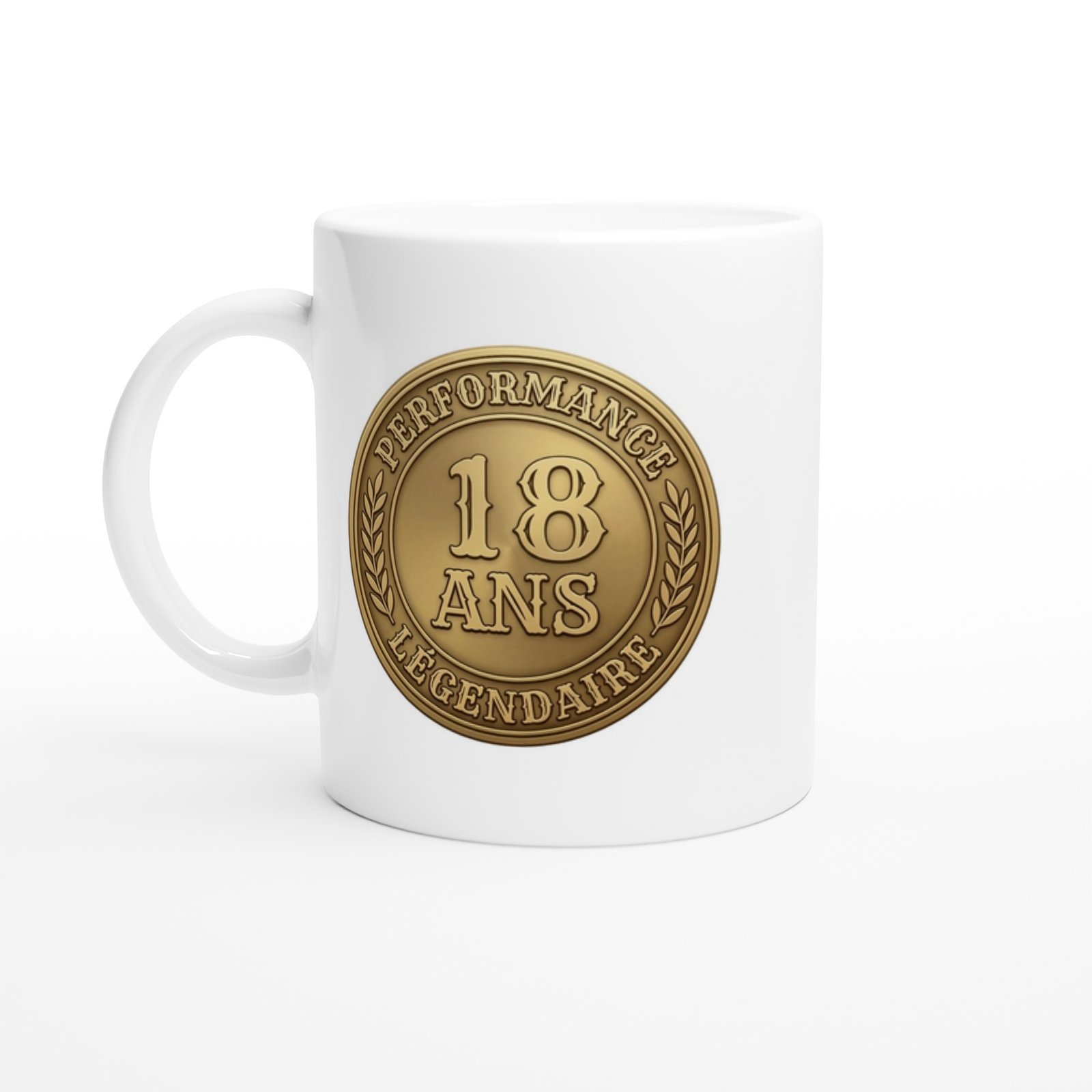 Mug Anniversaire 18 Ans Performance Légendaire – Idée Cadeau Original