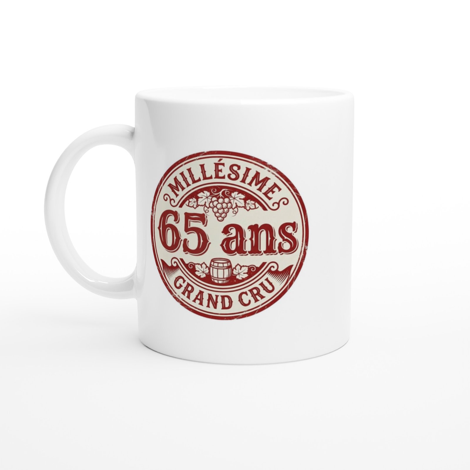 Mug Anniversaire 65 Ans Millésime Grand Cru – Idée Cadeau Original
