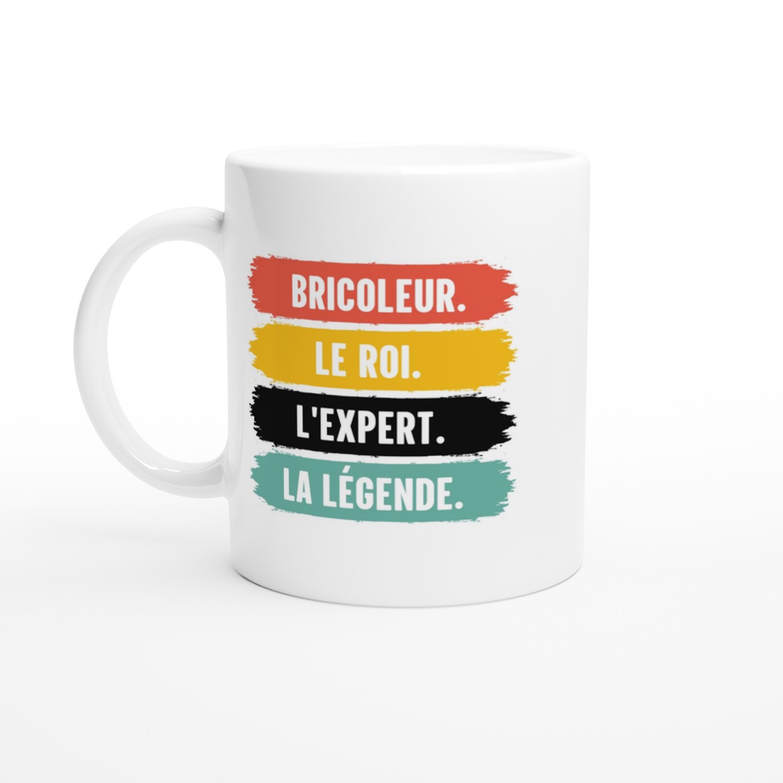 Mug Bricoleur Le roi L’expert La légende – nuancier de peinture rétro
