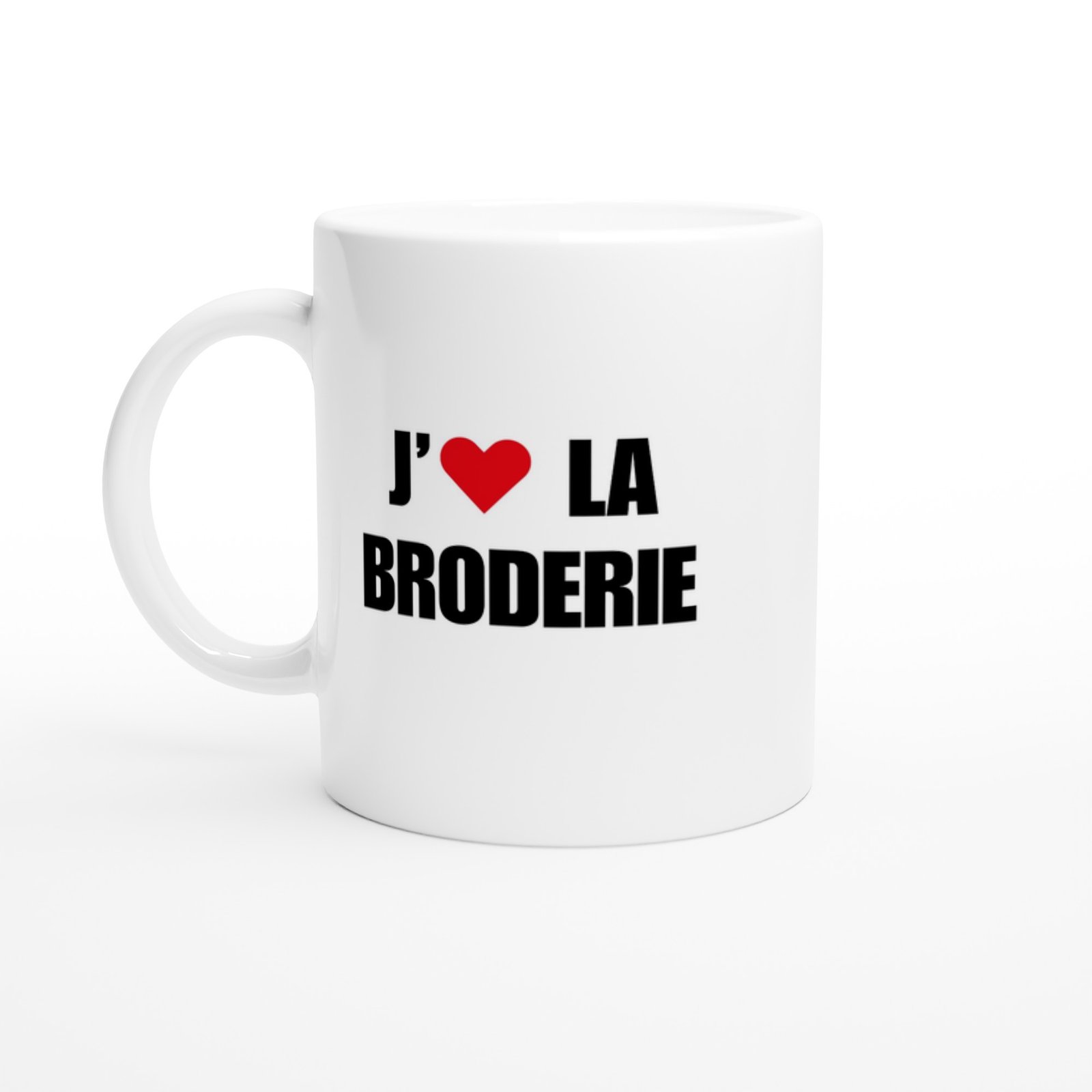 Mug Broderie j&rsquo;aime la broderie – Idée Cadeau Original