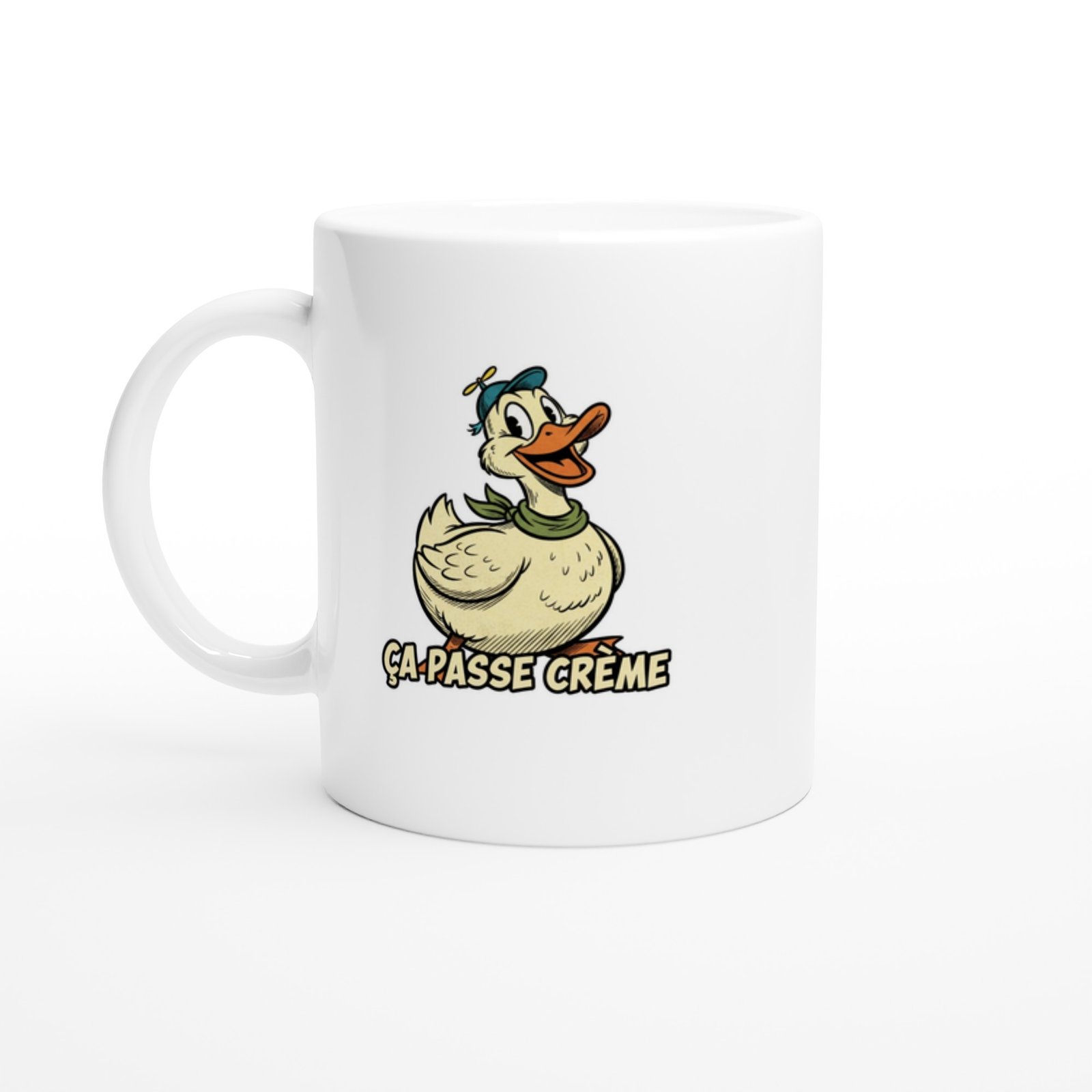 Mug Canard Humour Ça Passe Crème