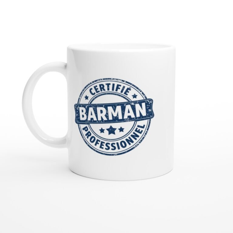 Mug Certifié Barman Professionnel