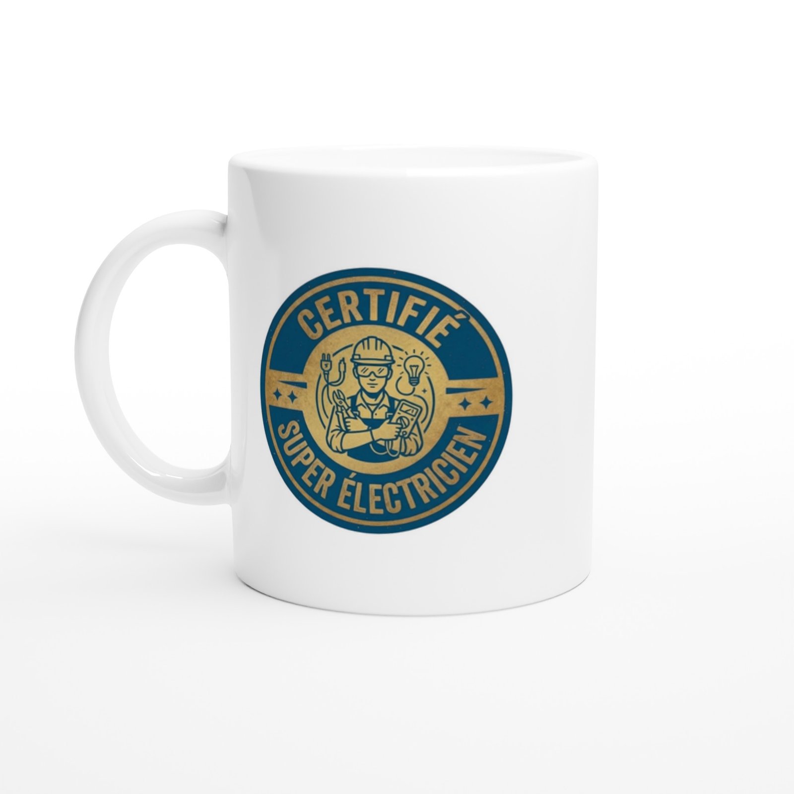 Mug Certifié Super Électricien