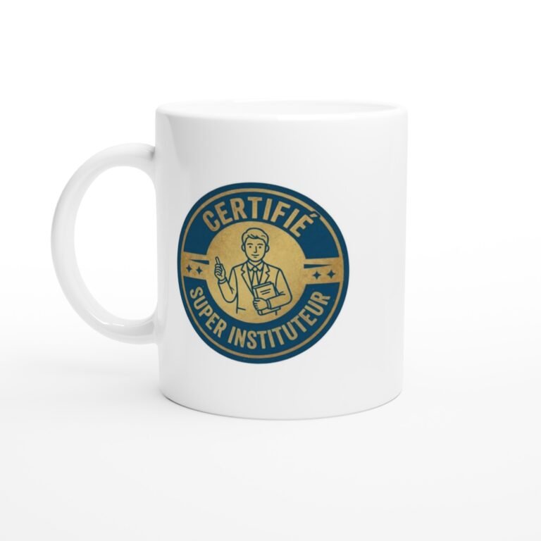 Mug Certifié Super Instituteur