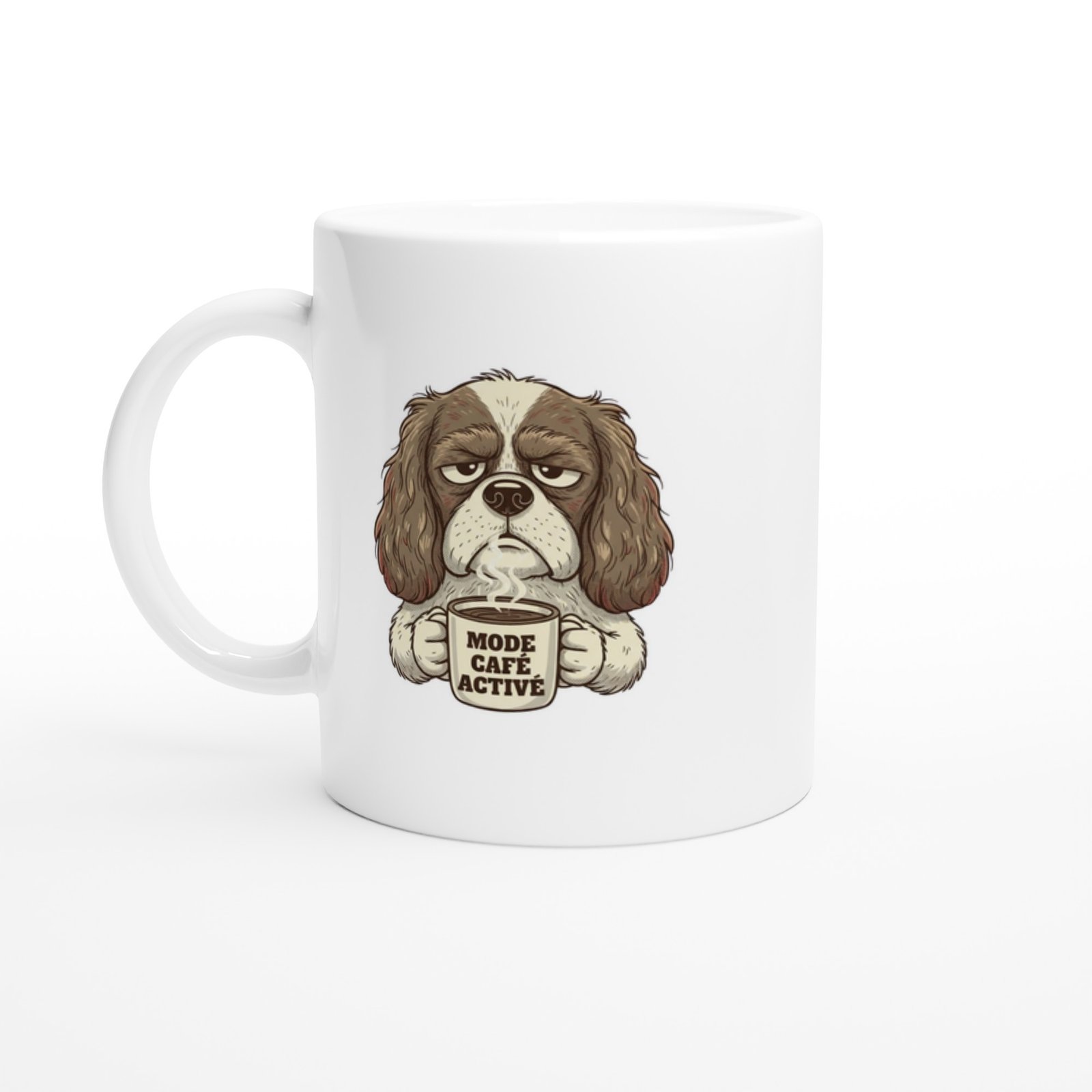 Mug Chien Cavalier King Charles Mode Café Activé