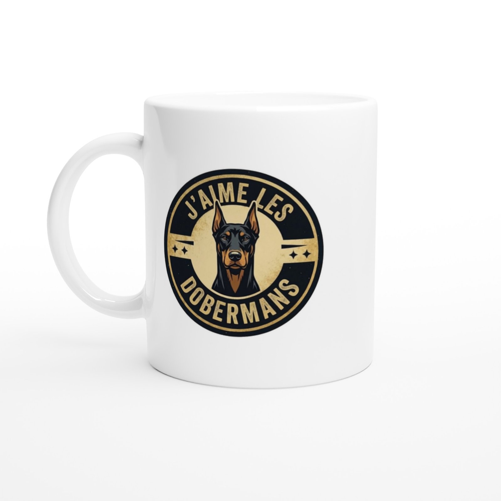 Mug Chien Humour J&rsquo;aime Les Dobermans