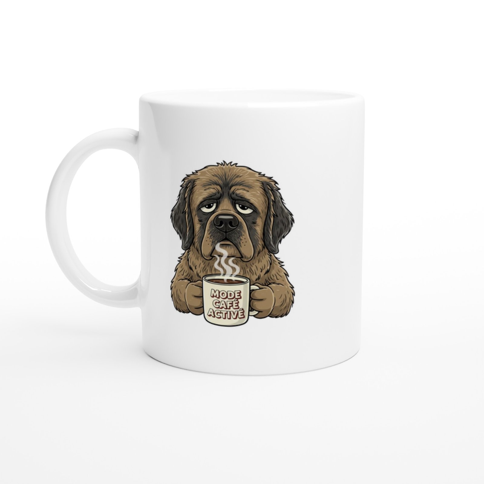 Mug Chien Mode Café Activé avec chien endormi Mug Chien Mode Café Activé avec chien endormi