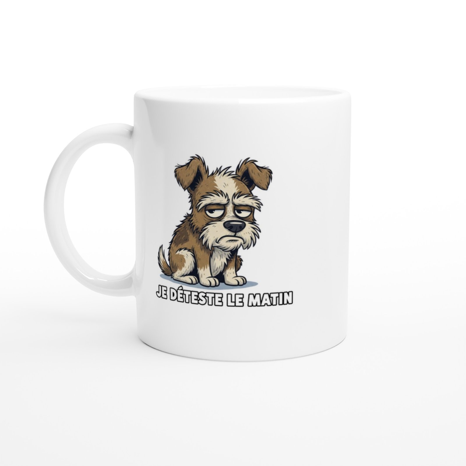 Mug Chien Raleur Je Déteste Le Matin