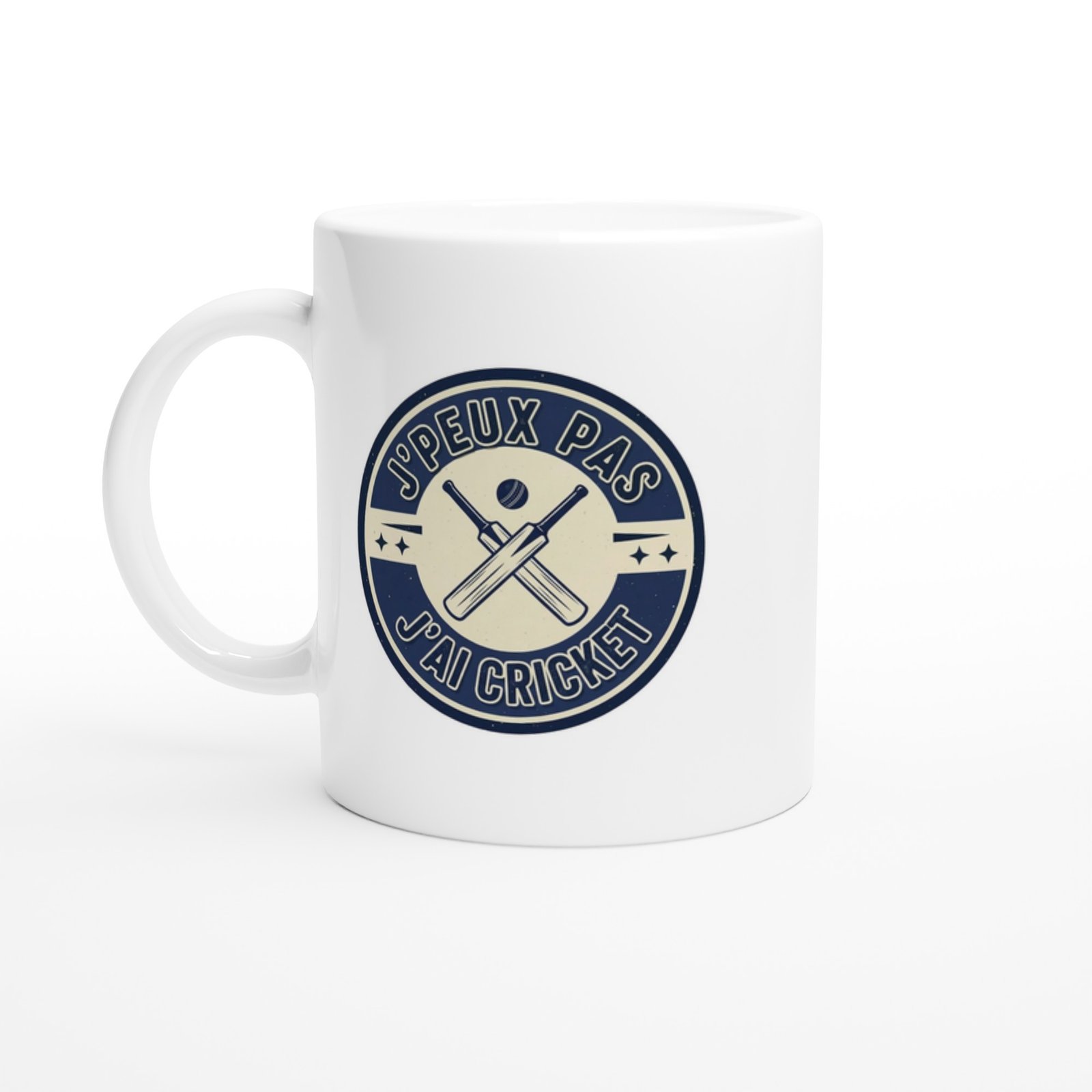 Mug Cricket Fun J&rsquo;peux pas j&rsquo;ai Cricket Style Vintage