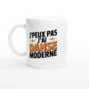 Mug Danse moderne J’peux pas j’ai danse moderne – orange et étoiles