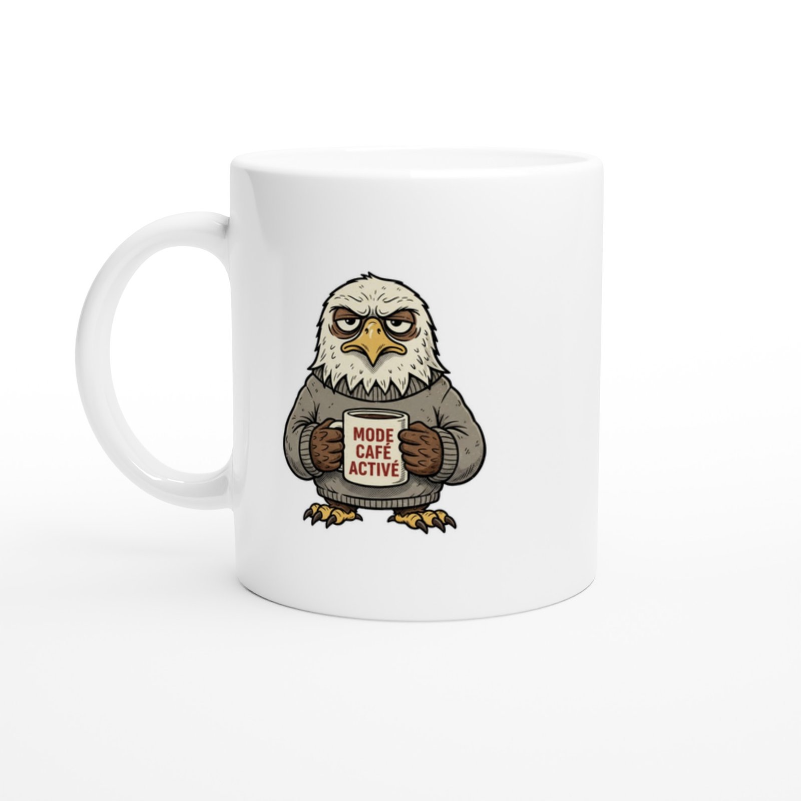 Mug Drôle Animal Aigle Mode Café Activé