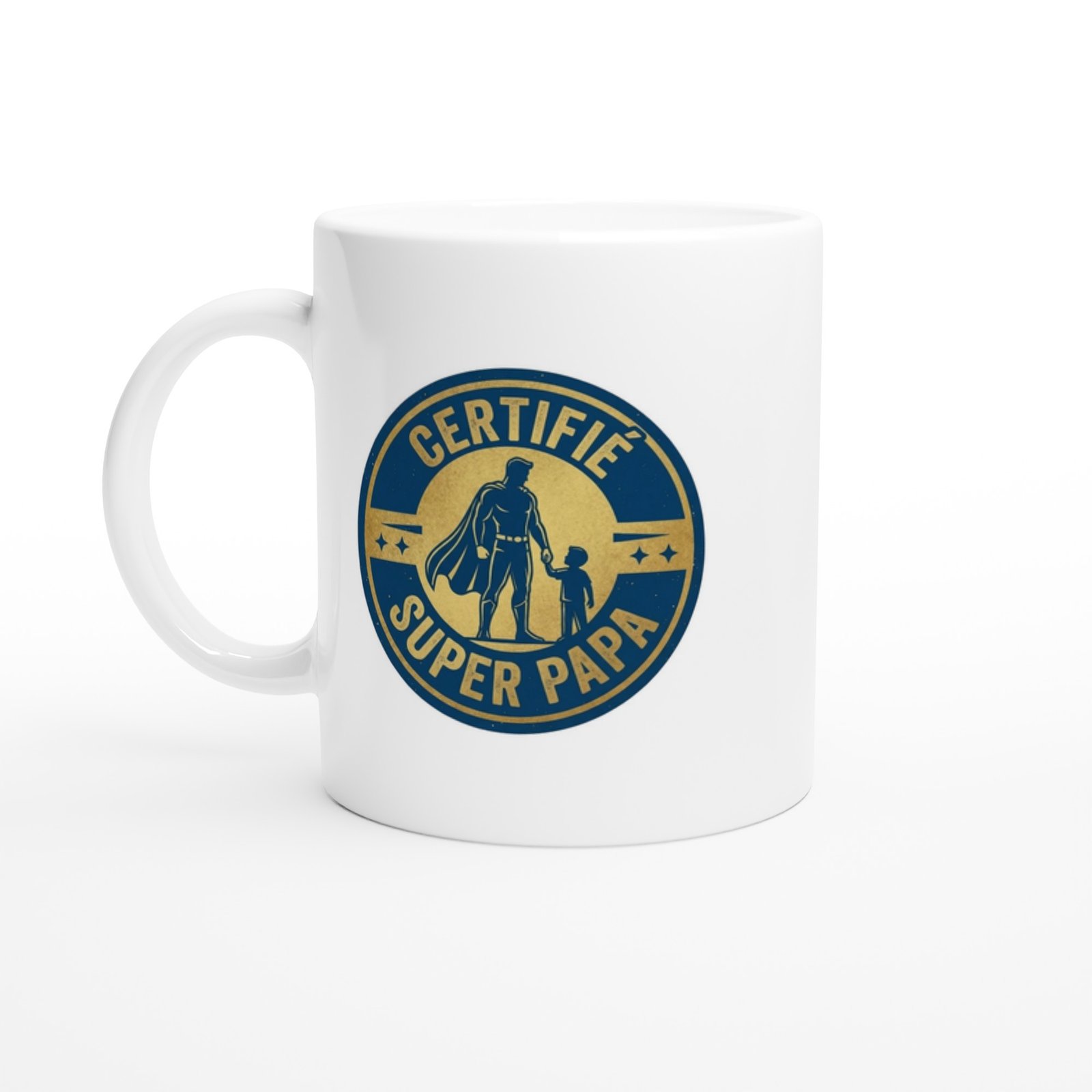 Mug Drole Certifié Super Papa Mug Drôle Certifié Super Papa