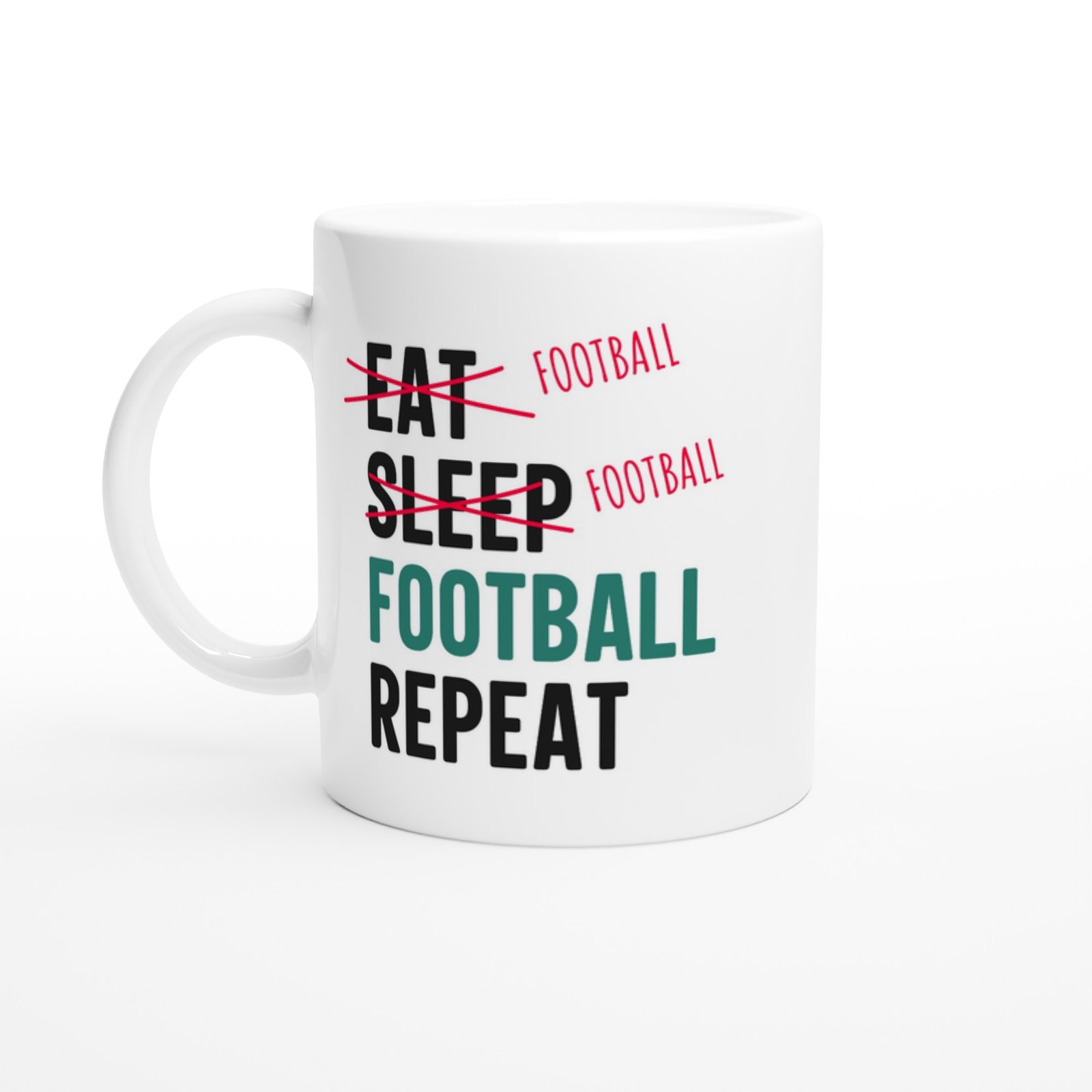 Mug eat sleep football