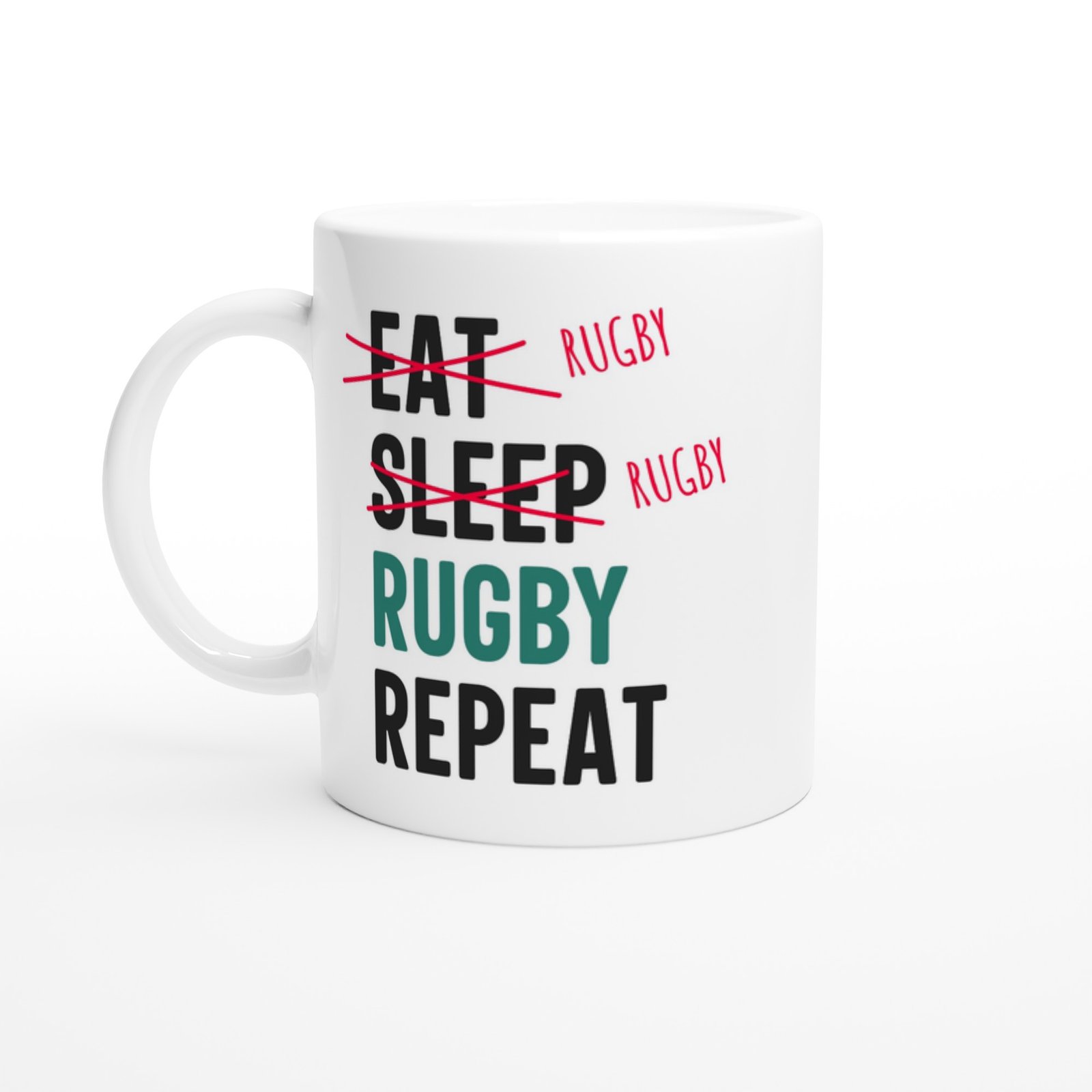 Mug eat sleep rugby