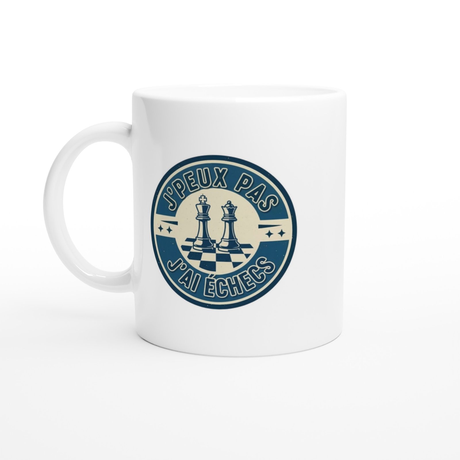 Mug Echecs Fun J&rsquo;peux Pas J&rsquo;ai Échecs Style Vintage
