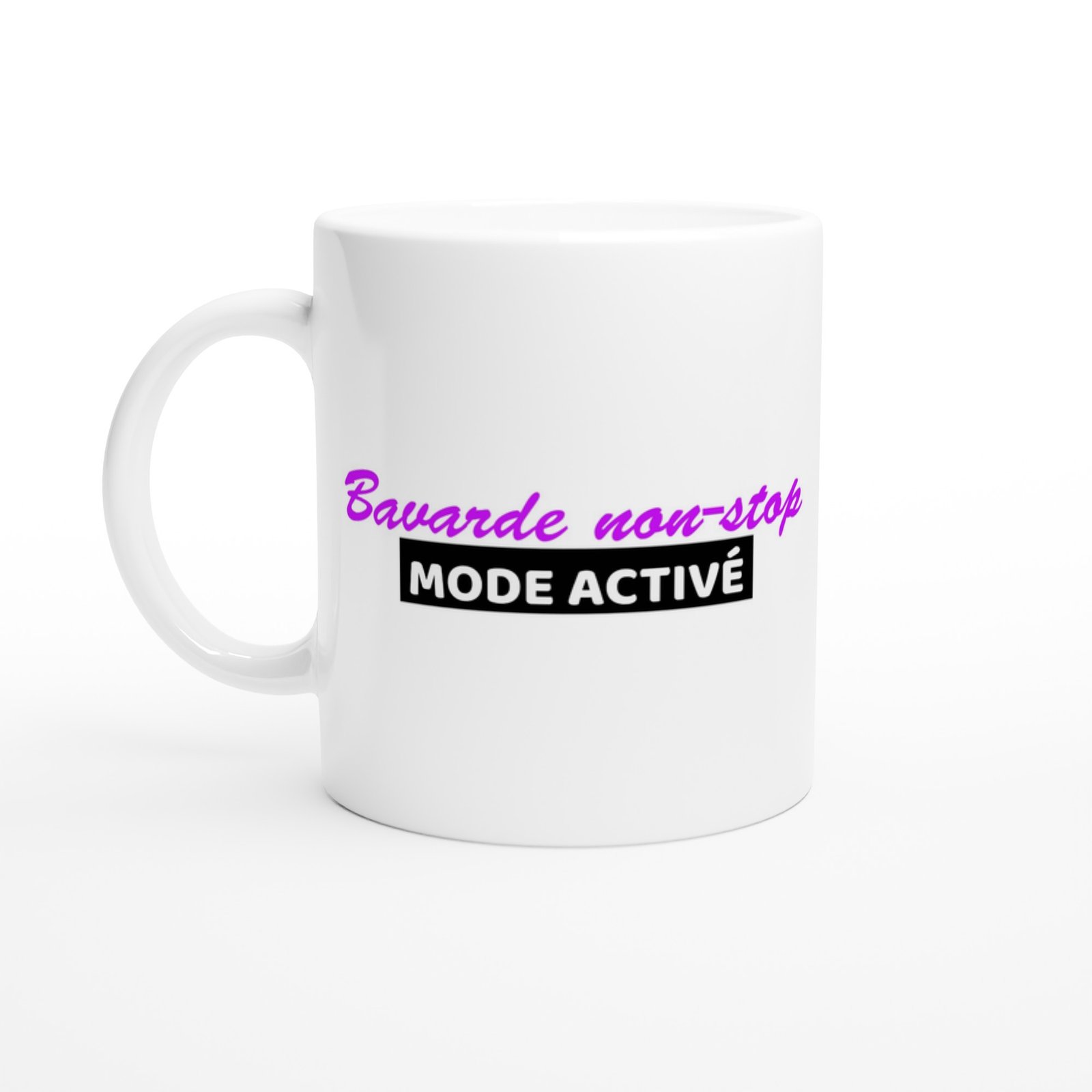Mug Femme Humour Bavarde non-stop