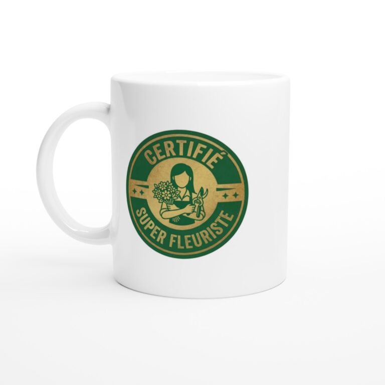 Mug fleuriste humour certifié super fleuriste