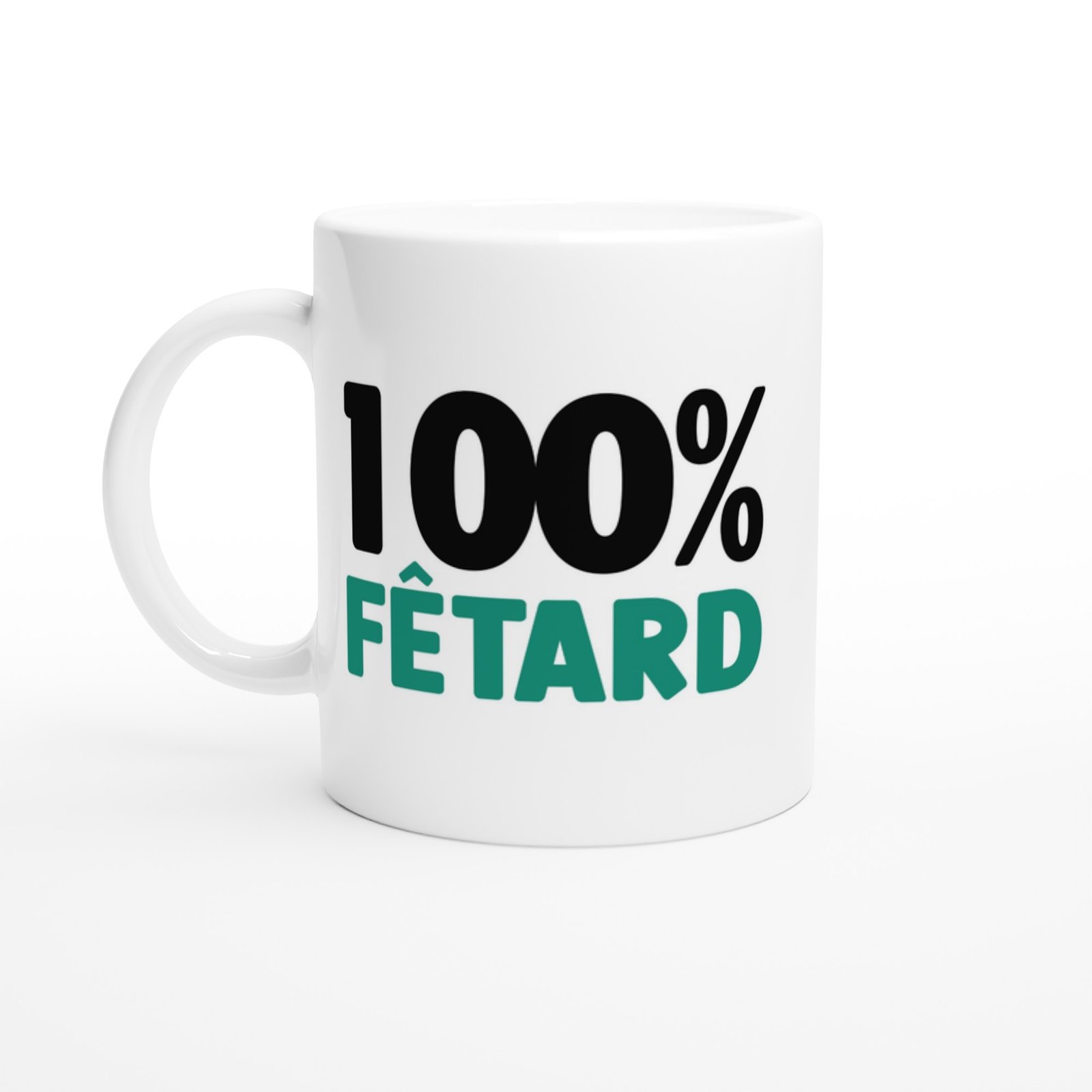 Mug Fun Homme Humour 100% Fêtard Mug Fun Homme Humour 100% Fêtard