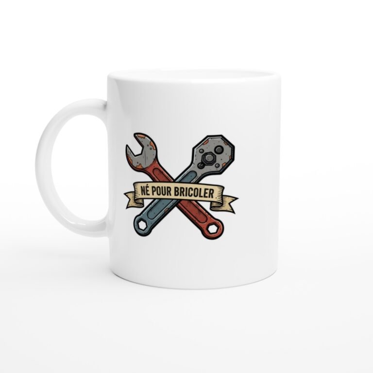 Mug Garagiste Né pour Bricoler