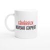 Mug Humour Homme Généreux Niveau Expert