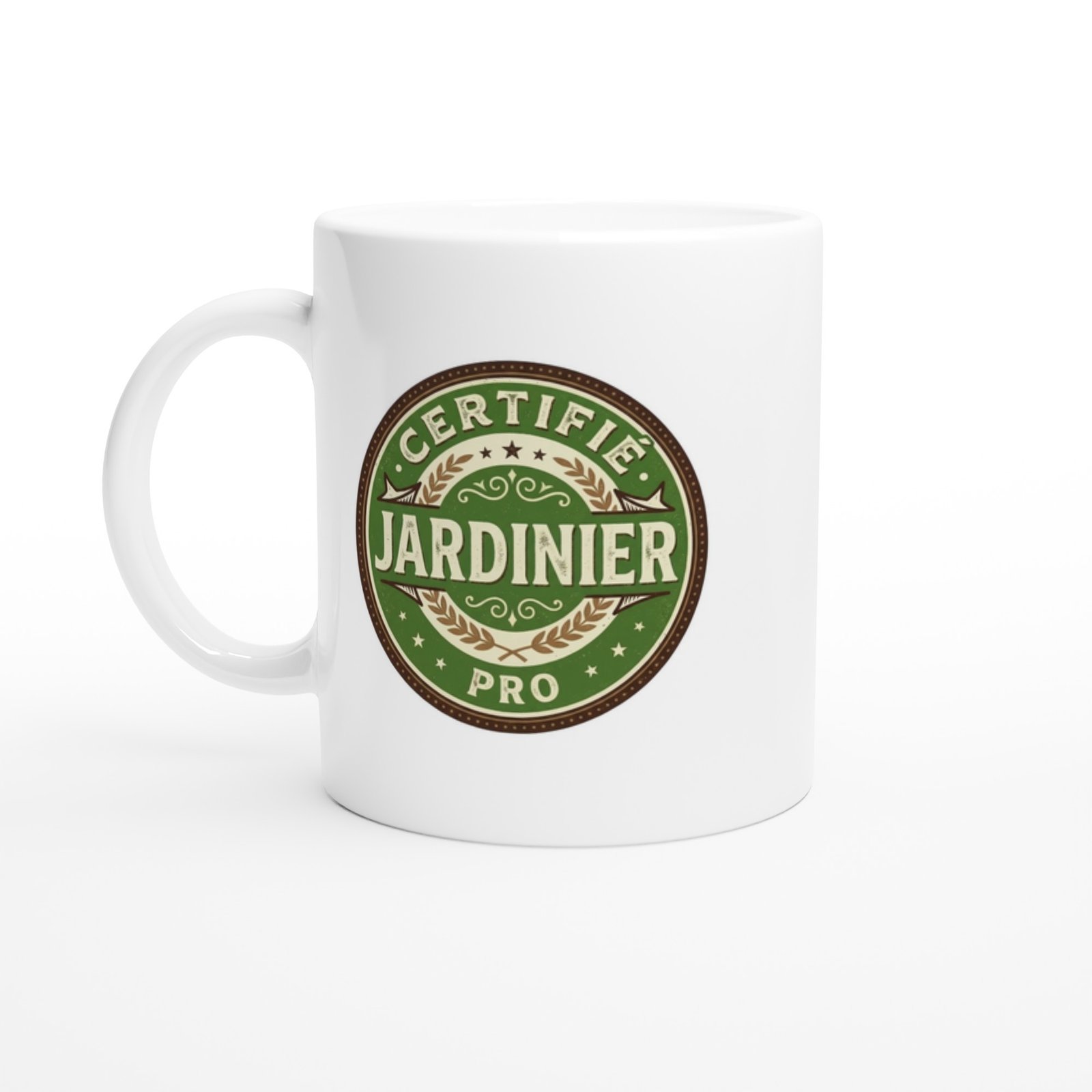 Mug Jardinier humour certifié jardinier pro