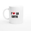 Mug Lutte j&rsquo;aime la lutte – Idée Cadeau Original