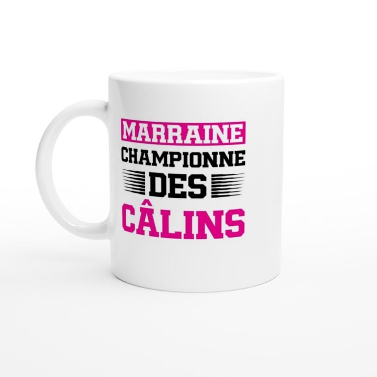 Mug Marraine championne des câlins
