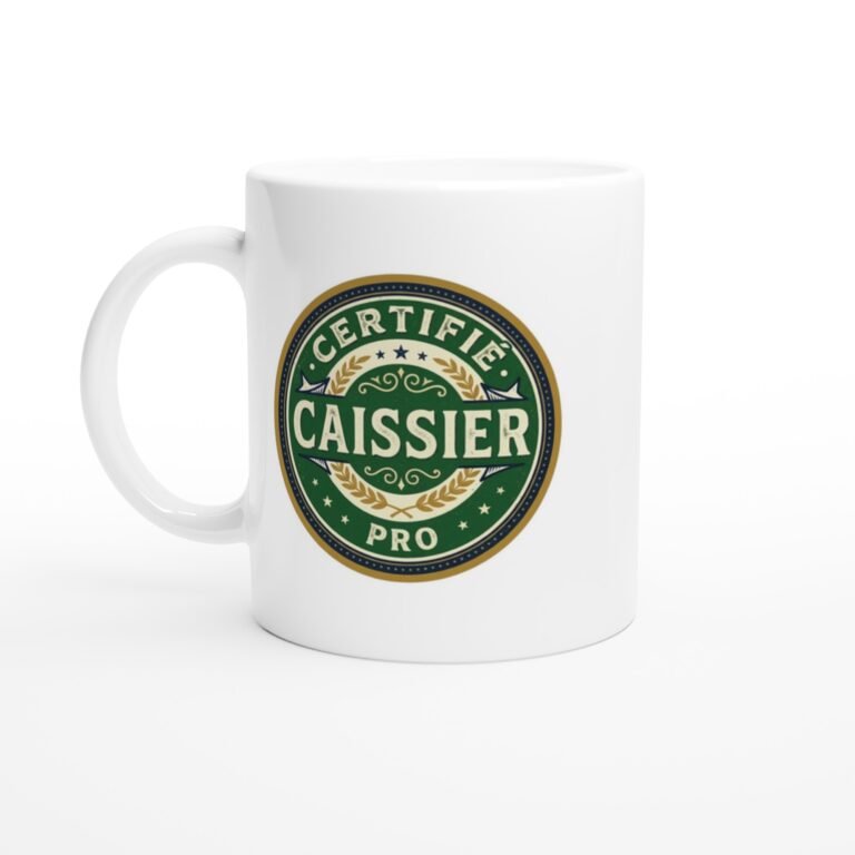 Mug Metier Certifié Caissier Pro