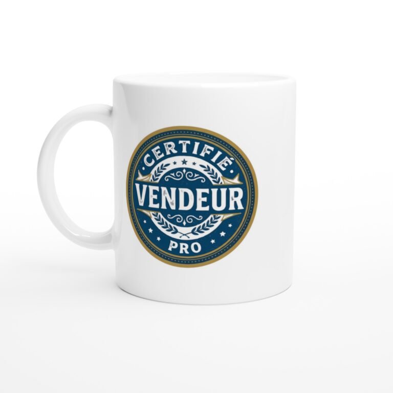 Mug Metier Certifié Vendeur Pro