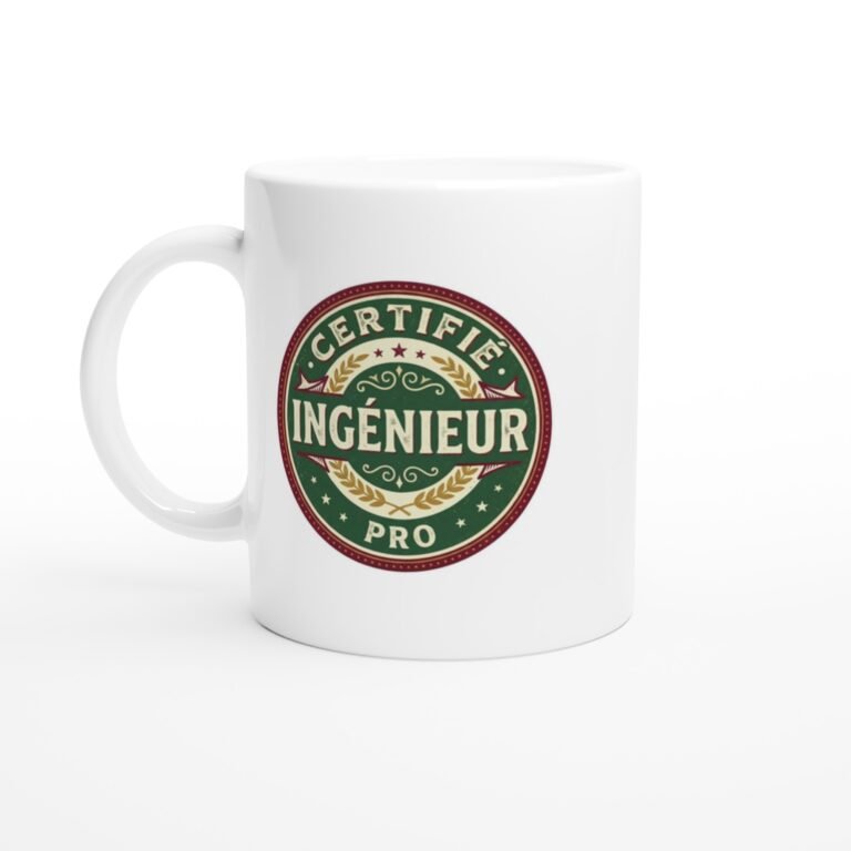 Mug Metier Ingénieur Certifié Pro