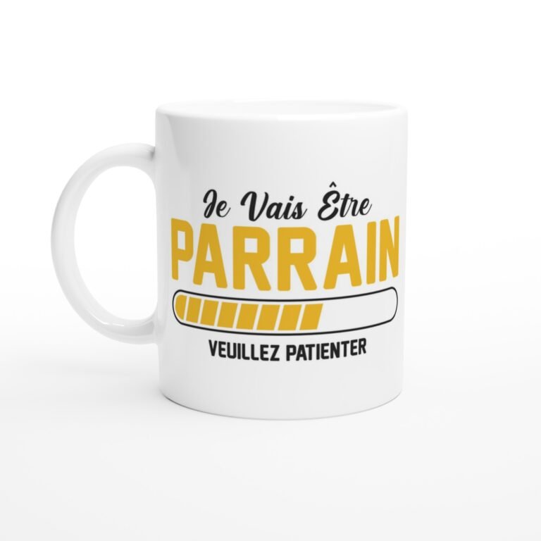 Mug Parrain Je vais être parrain - Idée Cadeau Parrainage