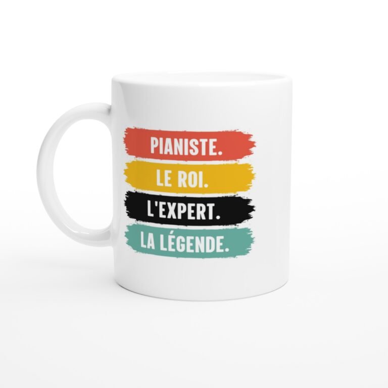 Mug Pianiste Le Roi L'Expert La Légende