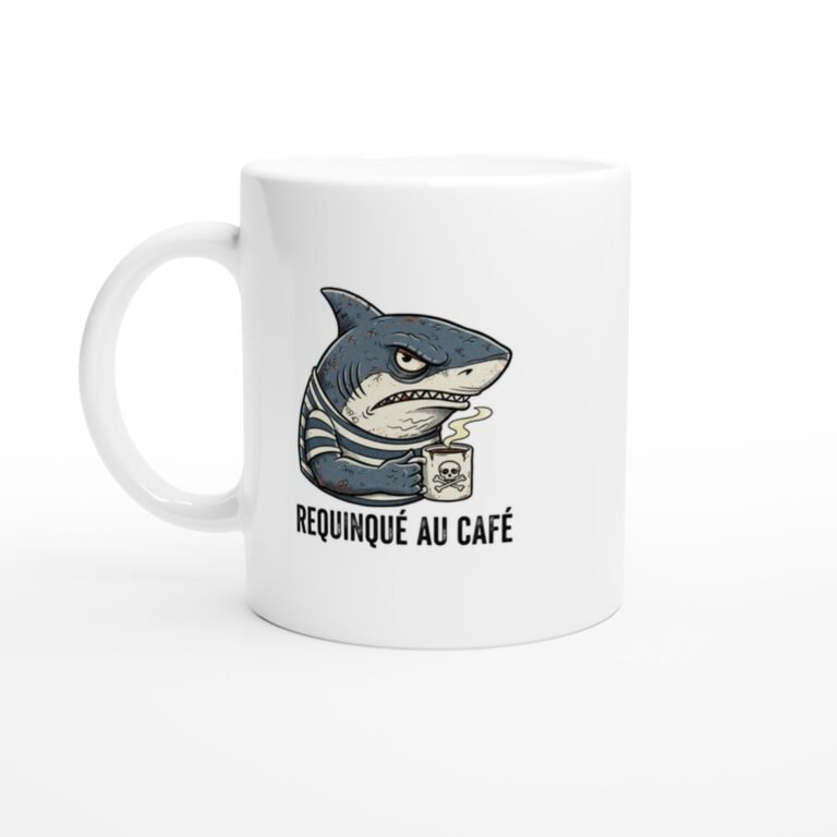 Mug Requin humour Requinqué au Café