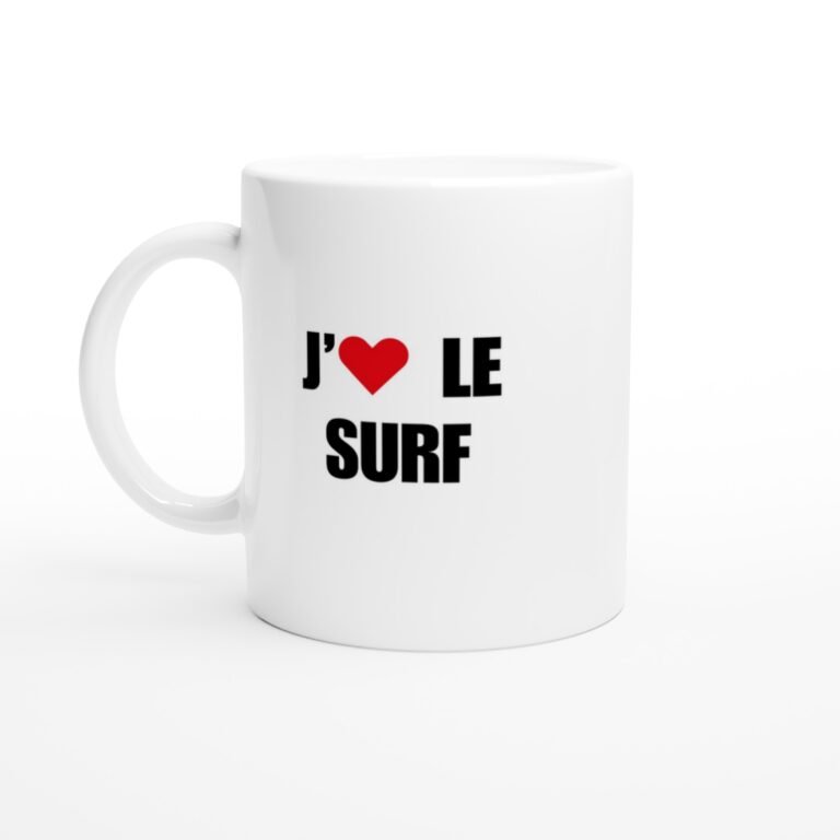 Mug Surf j'aime le surf - Idée Cadeau Original