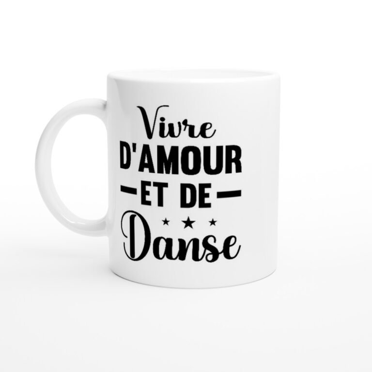Mug Vivre d'amour et de danse