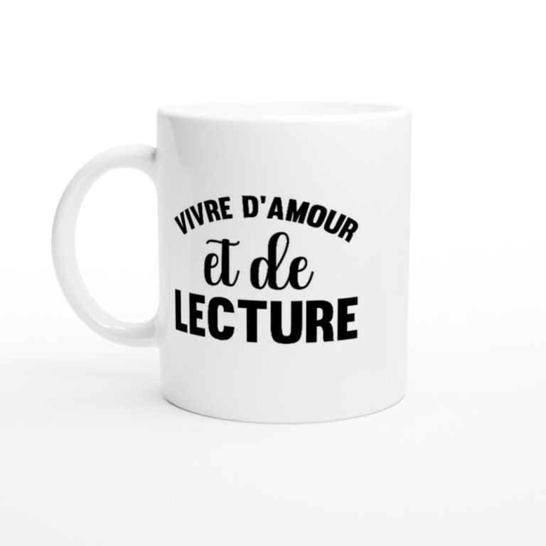 Mug Vivre d'amour et de lecture