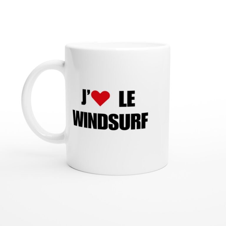 Mug Windsurf j'aime le windsurf - Idée Cadeau Original