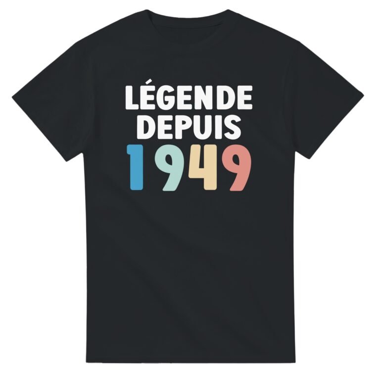 T shirt 1949 Anniversaire