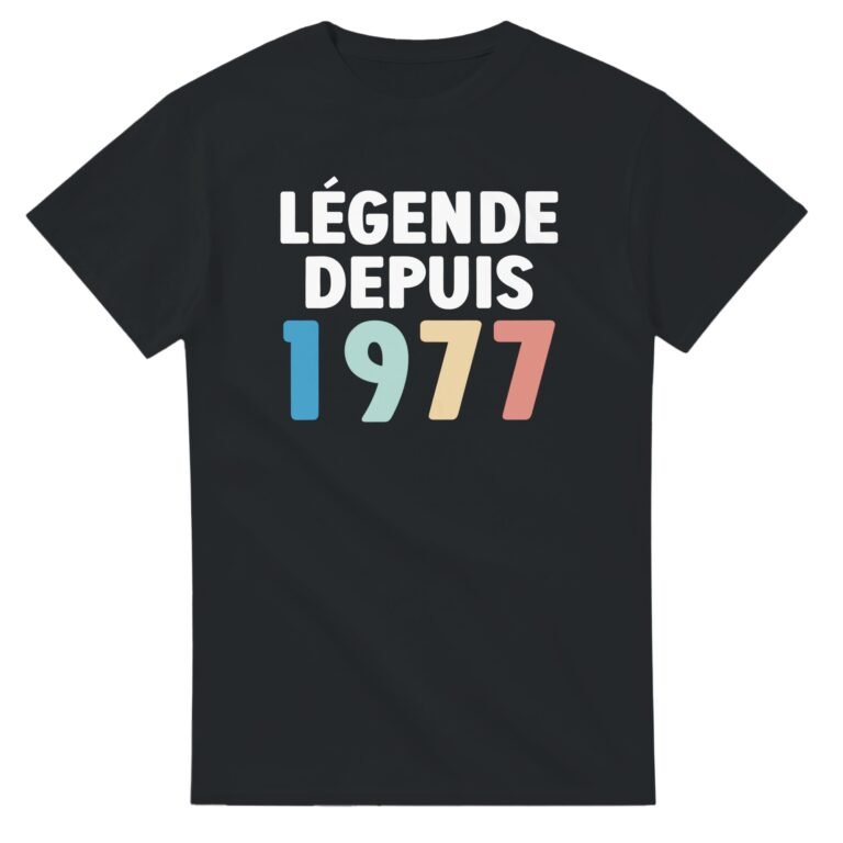 T shirt 1977 Anniversaire