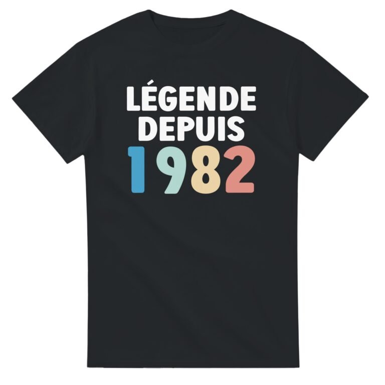 T shirt 1982 Anniversaire