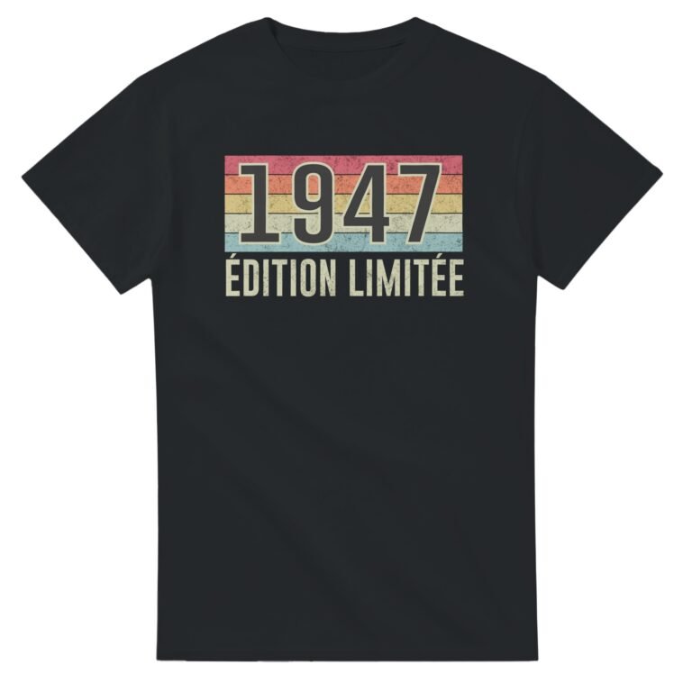 T shirt Année de naissance 1947